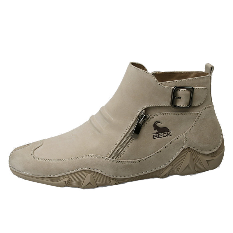 Solid Color Leather Shoes