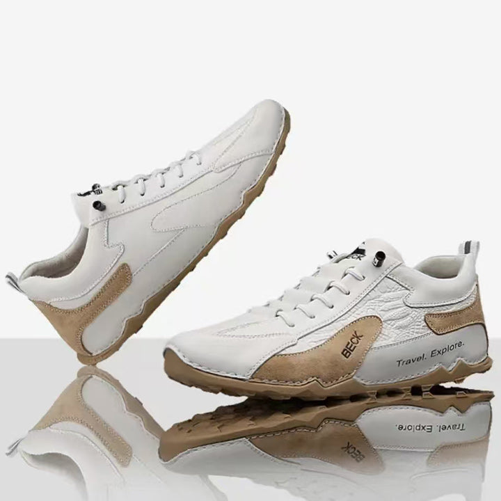 Cowhide Comfortable Breathable Trendy Versatile Sneakers