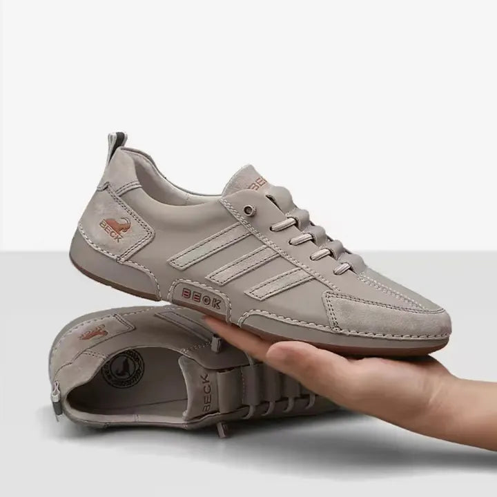 New Genuine Leather Fashionable Men's Casual Travel Shoes