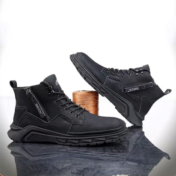 Leather Shoes Italy Casual Martin Boots