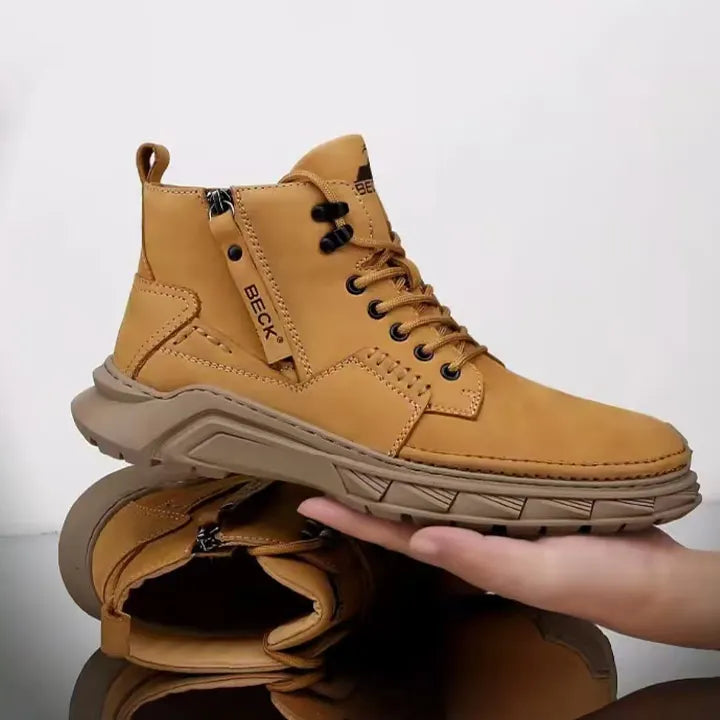 Leather Shoes Italy Casual Martin Boots