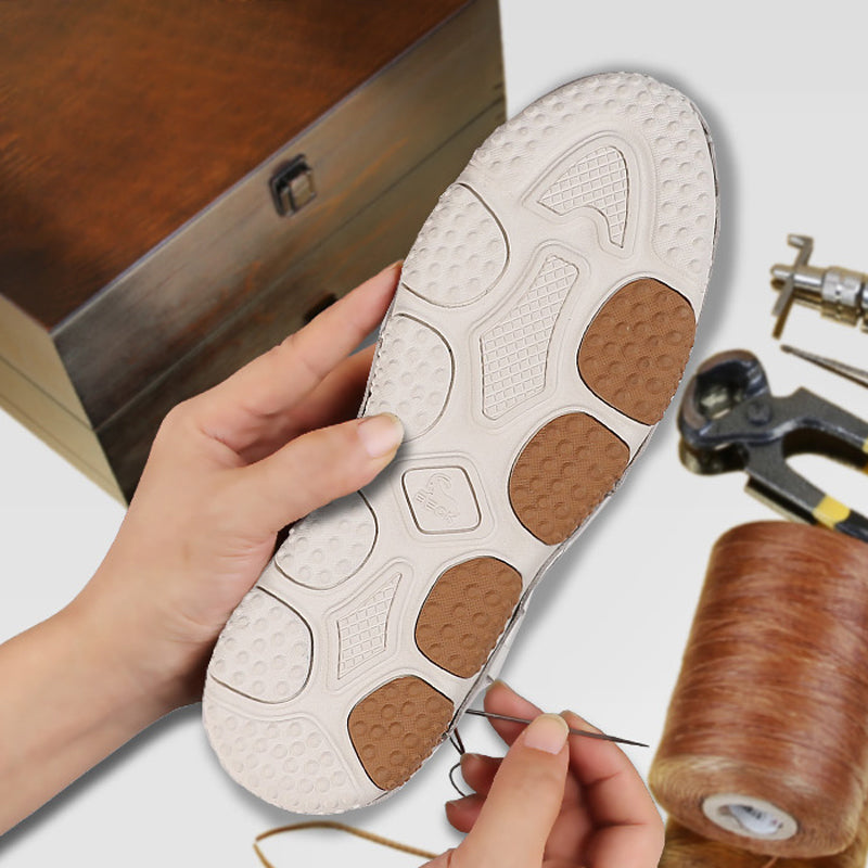 Handmade Leather Thick Sole Casual Outdoor Shoes