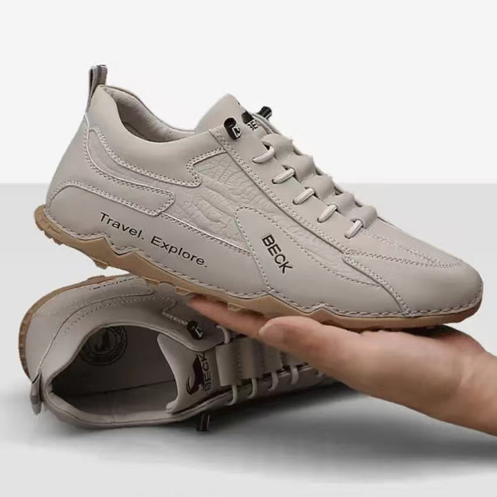Cowhide Comfortable Breathable Trendy Versatile Sneakers