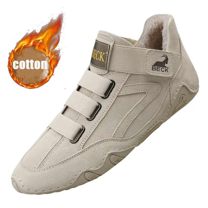 Handmade Breathable Cowhide Casual Shoes Warm Boots