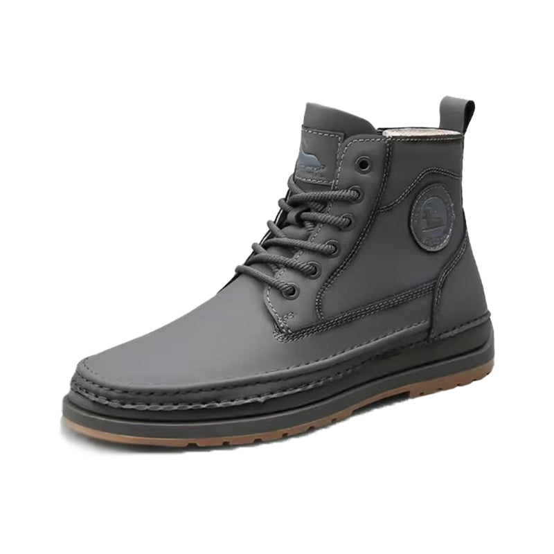 Cowhide Fashion Versatile Martin Boots