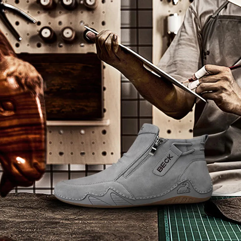 Handmade High Top Soft Sole Casual Fashion Shoes
