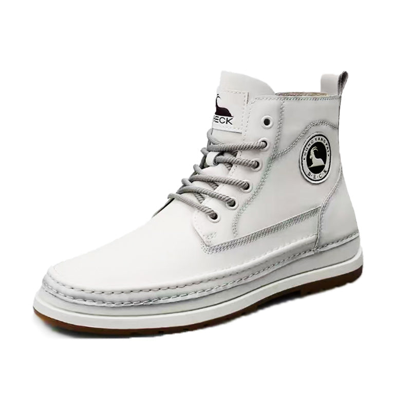 Cowhide Fashion Versatile Martin Boots