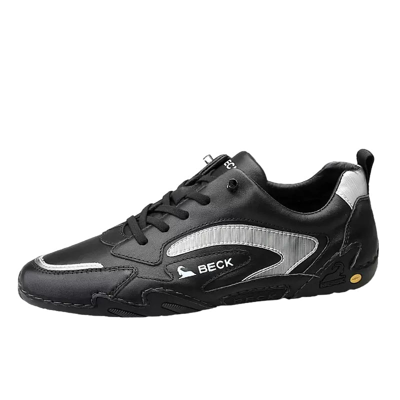 Handmade Casual Skate Shoes Mesh And Leather Two Styles