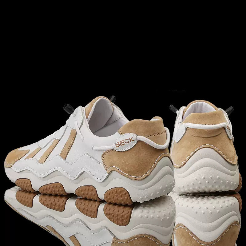 Handmade Leather Thick Sole Casual Outdoor Shoes