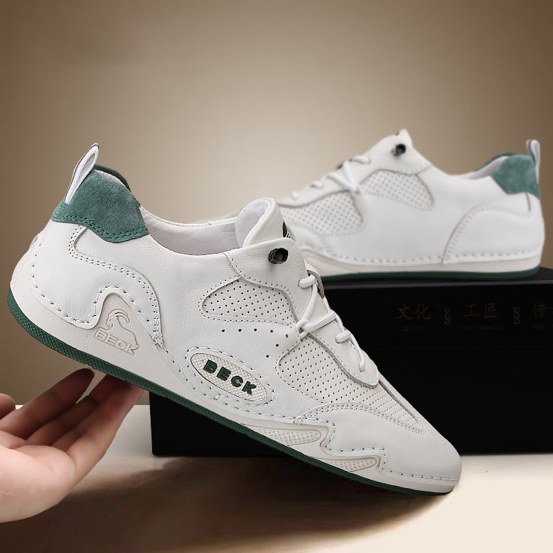 Hollow Cowhide Sneakers