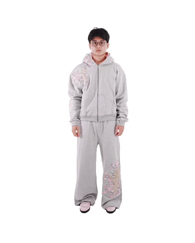 Misty Grey - Okasai Boxy Hoodie